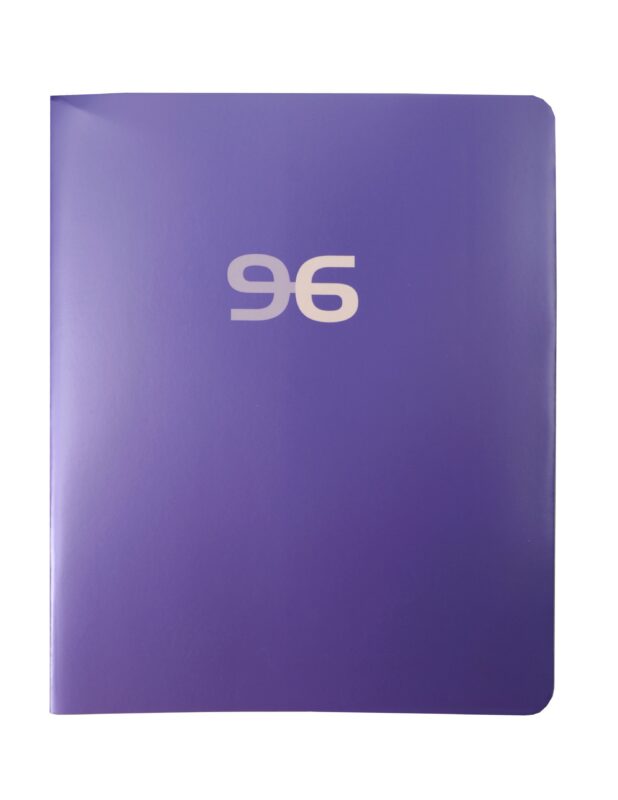 Тетрадь 96л кл. "Классическая серия. Аметист" мел.картон, метал.пантон