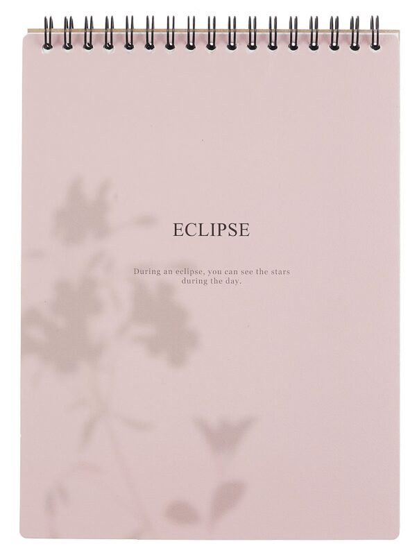 Блокнот А5 50л кл. "Shadow", розовый, карт.обл., спираль, микротекстурирование, ламинация