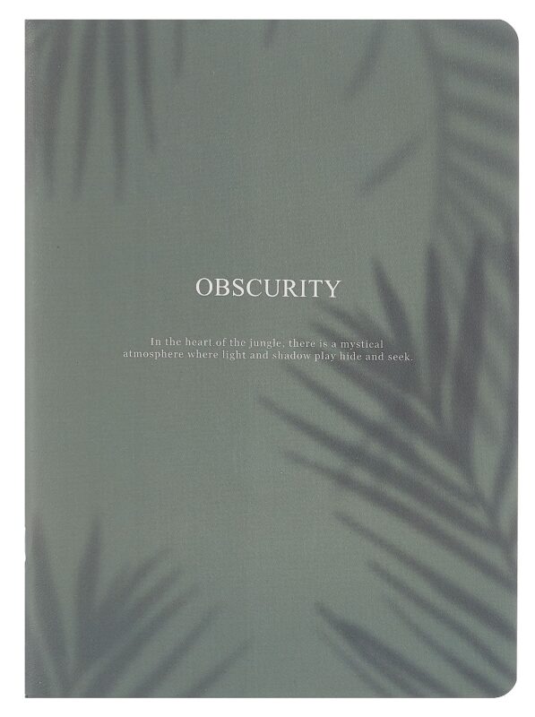 Тетрадь А4 40л кл. "Shadow", зеленый, карт.обл., скрепка, ламинация, микротекстурирование