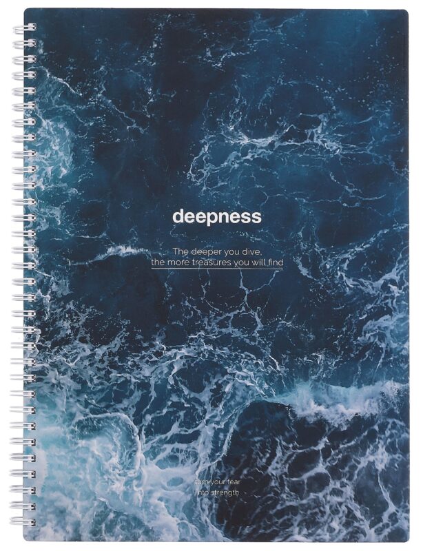 Тетрадь А4 96л кл. "Ocean", пучина, карт.обл., спираль, ламинация