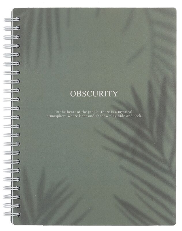 Тетрадь 120л кл. "Shadow", зеленый, спираль, карт.обл., микротекстурирование, ламинация