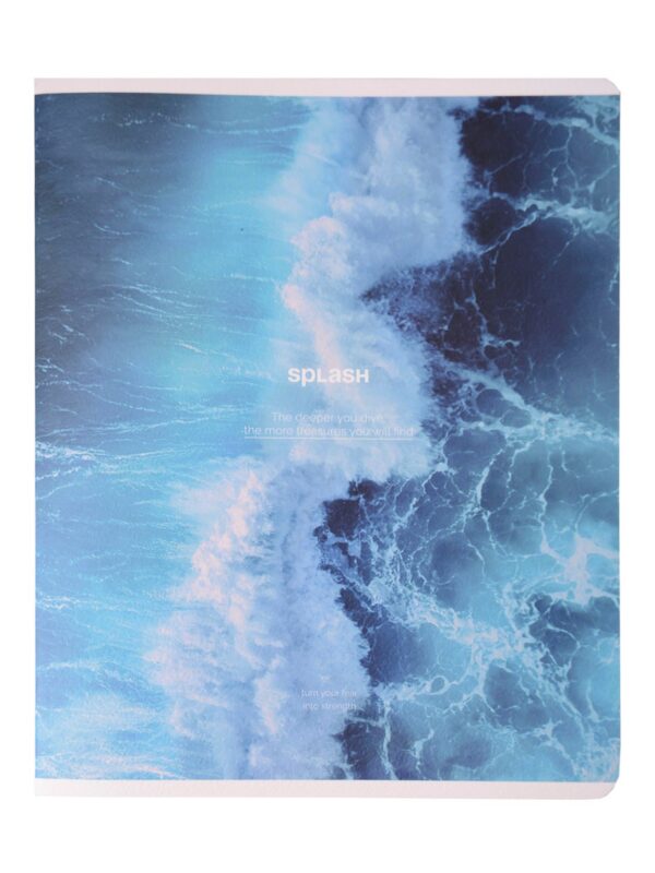 Тетрадь 48л кл. "Ocean", брызги, карт.обл., ламинация, скрепка