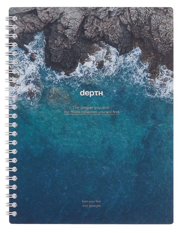 Тетрадь 80л кл. "Ocean", глубина, карт.обл., ламинация, спираль