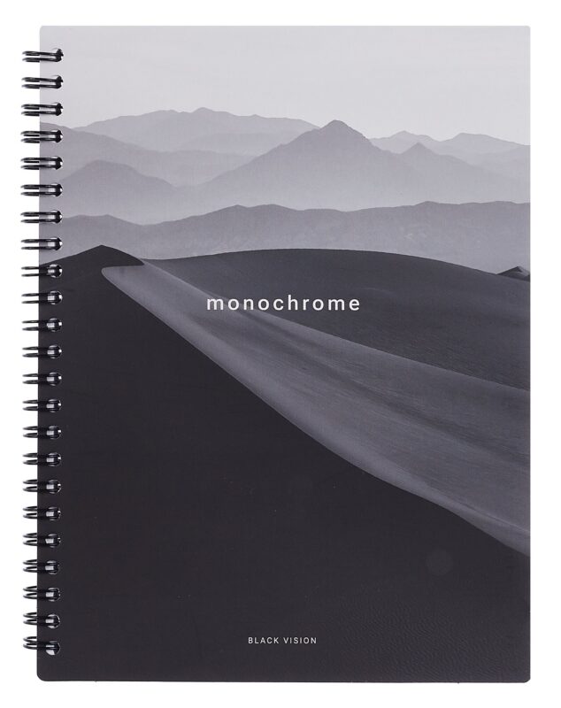 Тетрадь 96л кл. "Dune", горизонт, карт.обл., ламинация, спираль