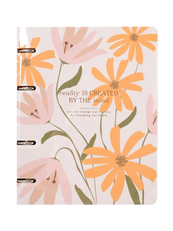 Тетрадь в клетку "April. Цветы", 120 листов, на кольцах