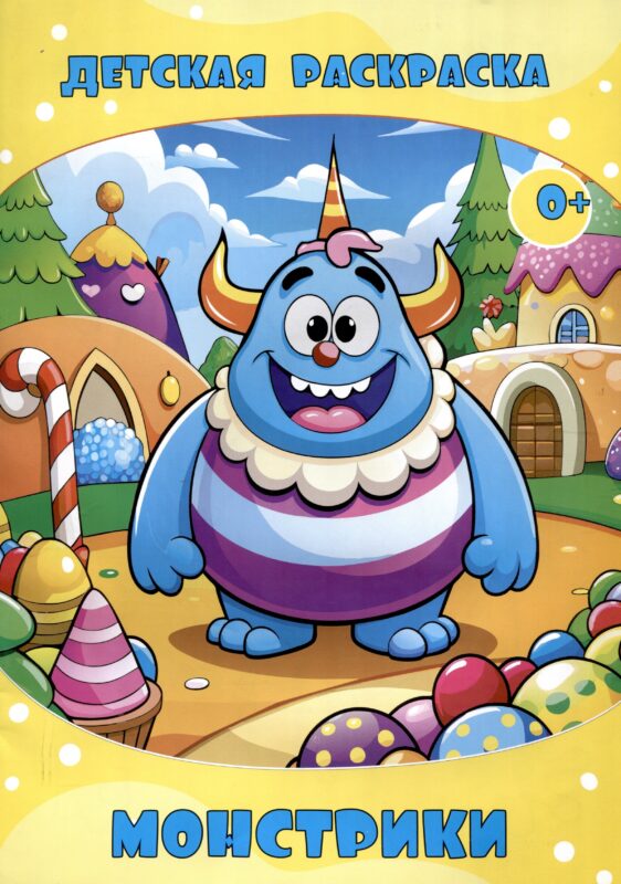 Детская раскраска. Монстрики..(Илекса)