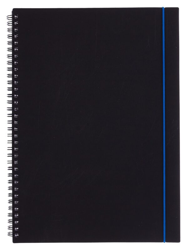 Тетрадь А4 80 листов, клетка, "Favorite Black. No 3" спираль