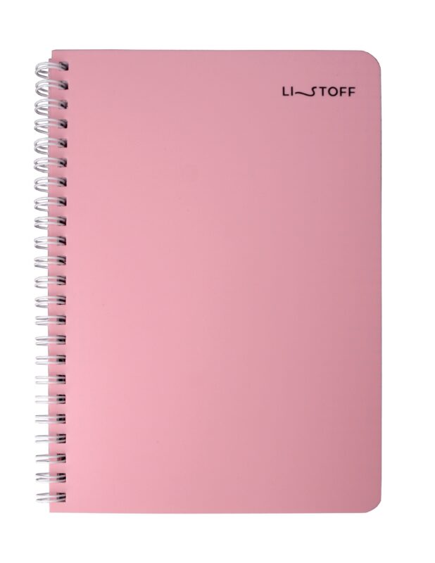 Тетрадь 80л кл. "Mauve" евроспираль, пласт.обл.