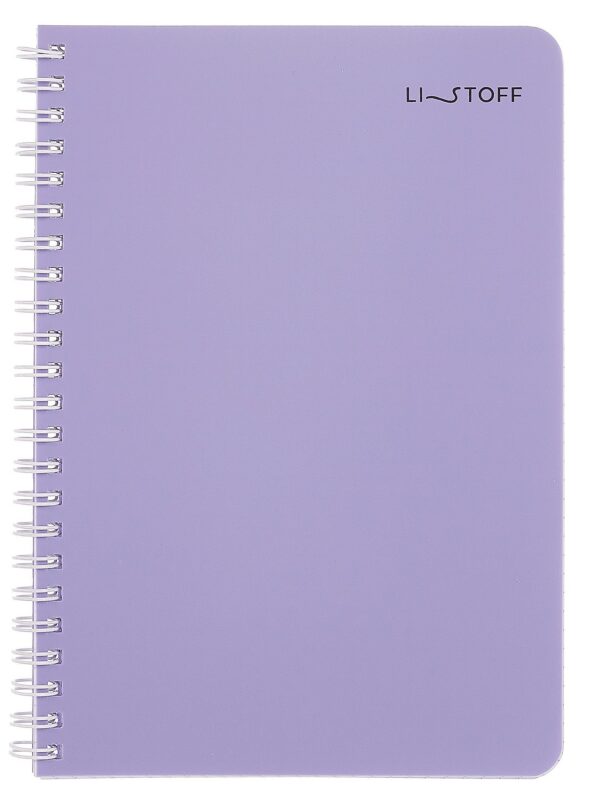 Тетрадь 80л кл. "Serenity" евроспираль, пласт.обл.