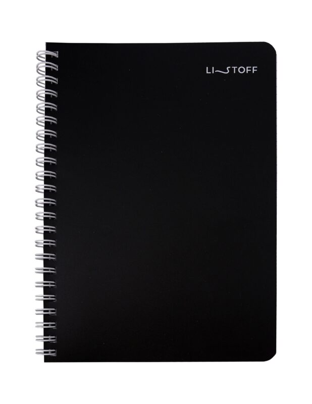 Тетрадь 80л кл. "Onyx" евроспираль, пласт.обл.