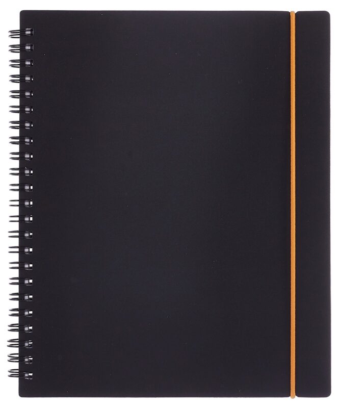 Тетрадь 80 листов, клетка, "Favorite Black. No 1" спираль