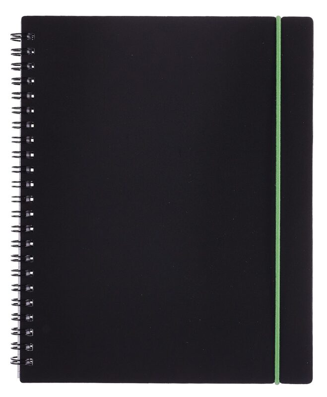 Тетрадь 80 листов, клетка, "Favorite Black. No 2" спираль