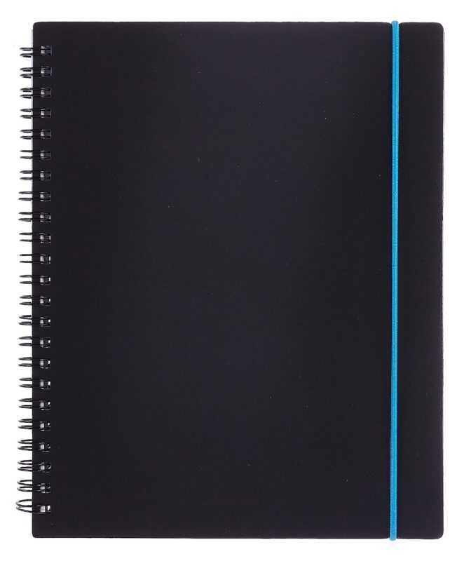 Тетрадь 80 листов, клетка, "Favorite Black. No 3" спираль