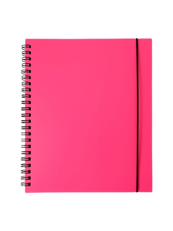 Тетрадь 80 листов, клетка, "Favorite Color. Neon Pink" спираль