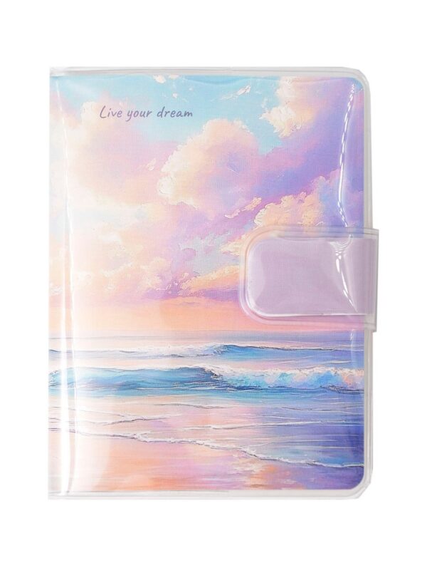 Записная книжка А7 80л лин. "Sea Sunset" в ПВХ-обложке, тонир.внутр.блок