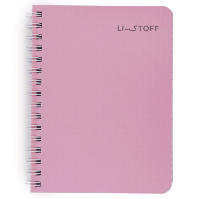 Записная книжка А6 80л кл. "Mauve" пласт.обл., спираль