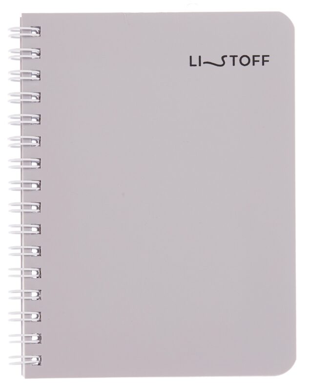 Записная книжка А6 80л кл. "Mist" пласт.обл., спираль