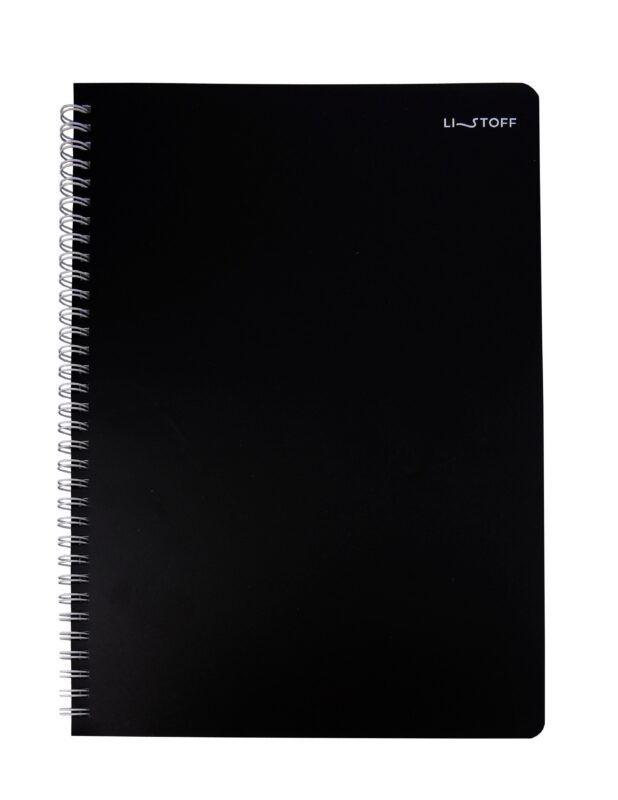 Тетрадь А4 80л кл. "Onyx" пласт.обл., спираль