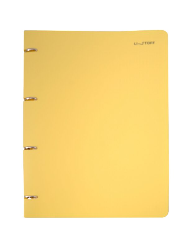 Тетрадь А4 80л кл. "Sunrise" на кольцах, смен.блок, пласт.обл.