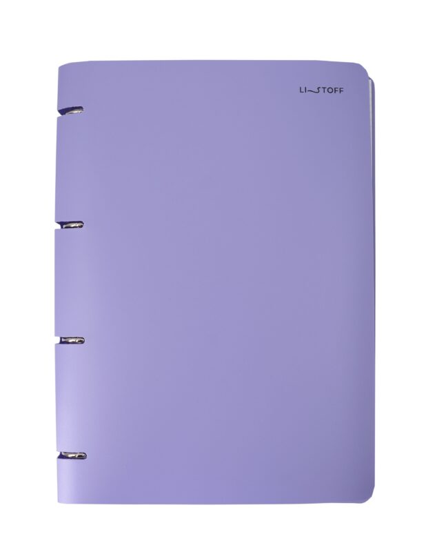 Тетрадь А4 80л кл. "Serenity" на кольцах, смен.блок, пласт.обл.