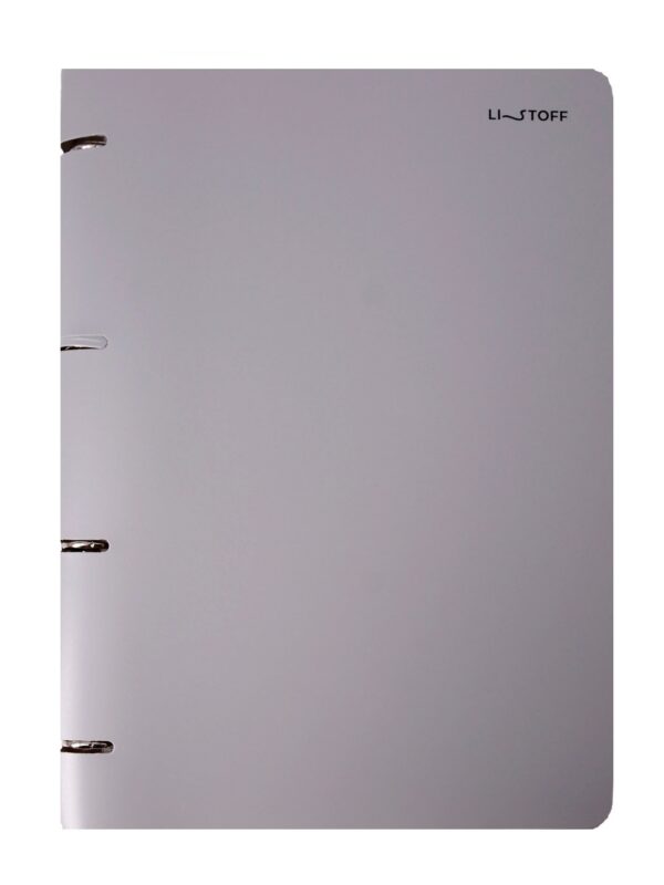 Тетрадь А4 80л кл. "Mist" на кольцах, смен.блок, пласт.обл.