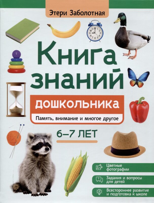 Книга знаний дошкольника. 6-7 лет: память, внимание и многое другое