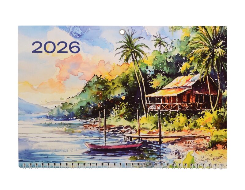 Календарь квартальный 2026г 297*695 "Наедине с природой" настенный, трёхблочный, спираль