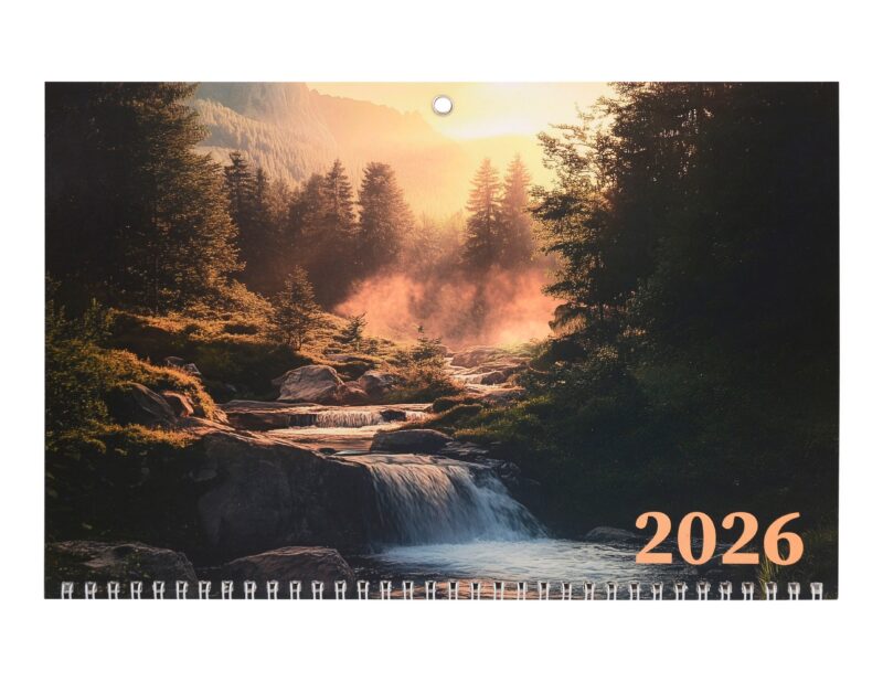 Календарь квартальный 2026г 297*695 "Лето в лесу" настенный, трёхблочный, спираль