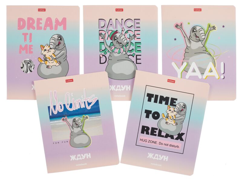 Тетрадь 48л кл. "Ждун" мел.картон,мат.ламинация, выб.лак, ассорти