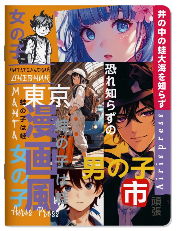 Читательский дневник в стиле манга. Путешествие по мирам аниме