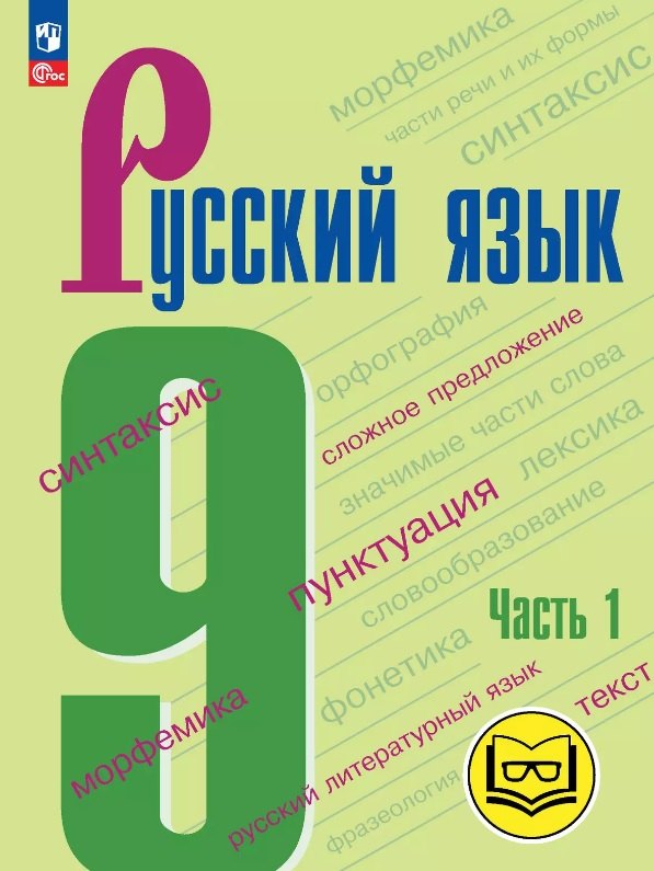 Русский язык. 9 класс. Учебное пособие. В трех частях. Часть 1 (для слабовидящих обучающихся). ФГОС 2021