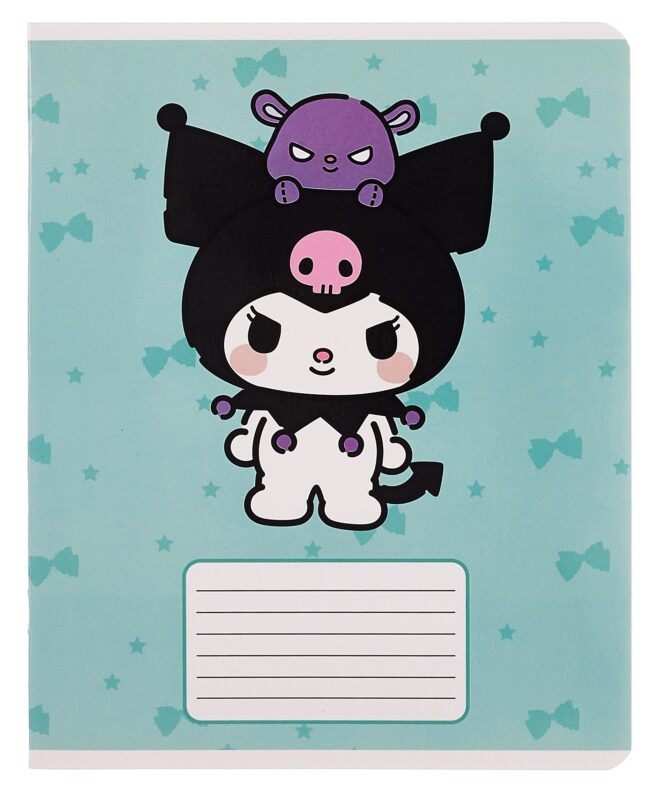 Тетрадь 18 листов, линейка, "Kuromi-2", в ассортименте