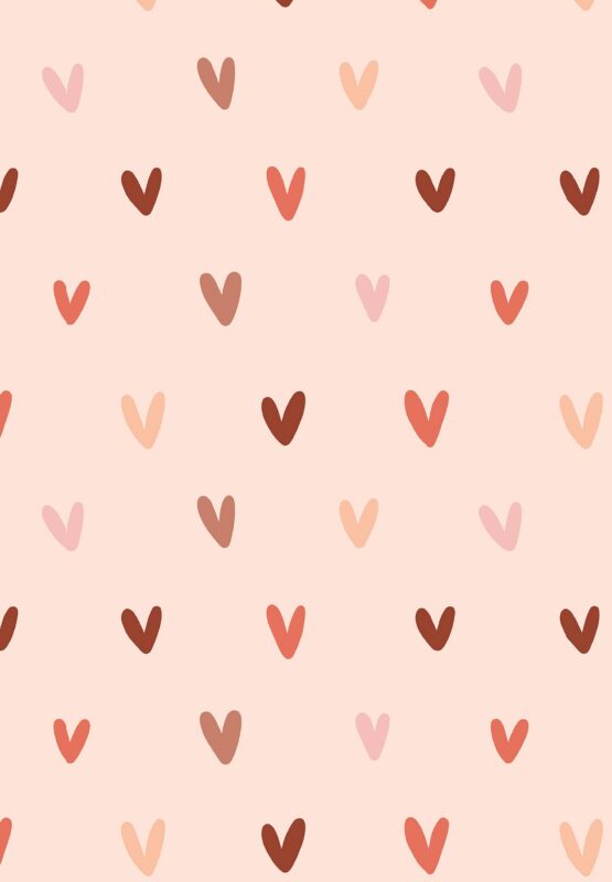 Книга для записей А5 64л тчк. "Сердечки" спираль