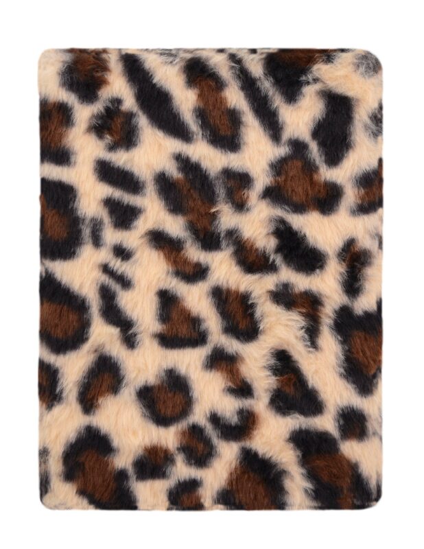 Книга для записей А5 80л лин. "Лео" с мехом, ассорти