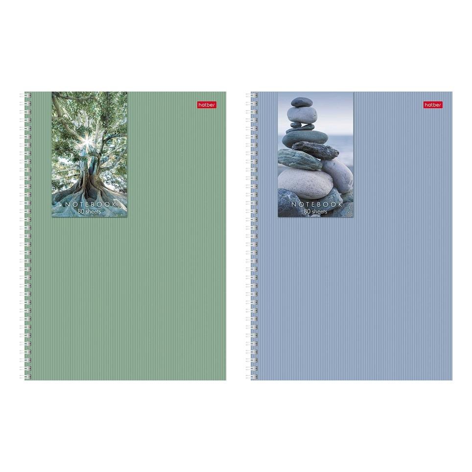 Тетрадь А4 80 листов, клетка, "Прикосновение к природе", в ассортименте