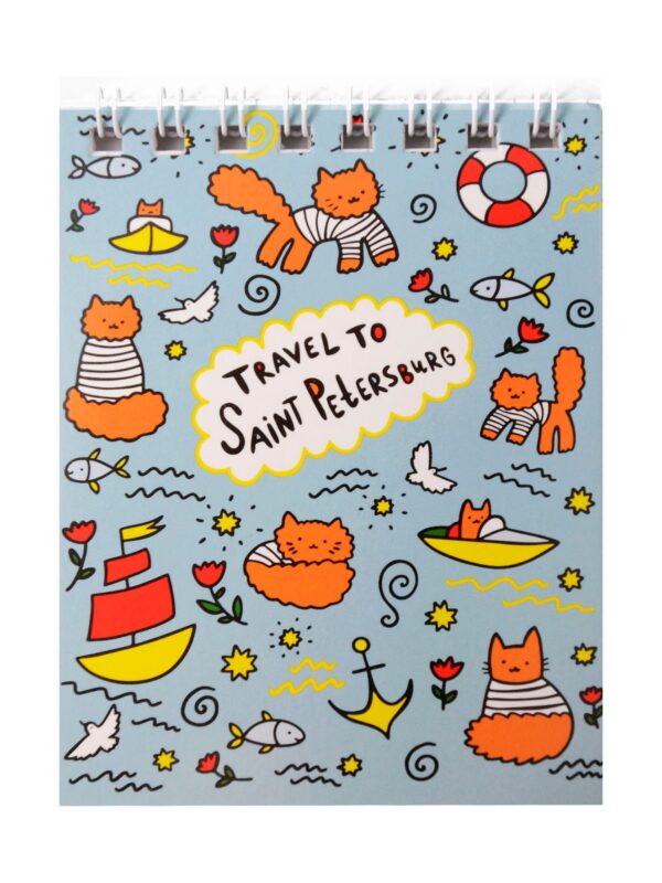 Блокнот А7 40л СПб "Питер" спираль