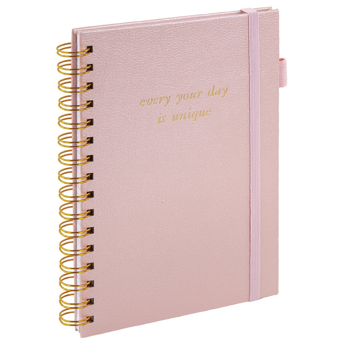 Книга для записей А5 80л кл. "Calipso" розовый, иск.кожа, резинка, гребень