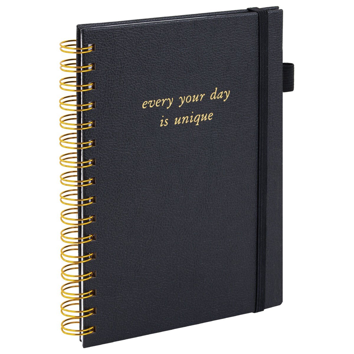 Книга для записей А5 80л кл. "Calipso" черный, иск.кожа, резинка, гребень