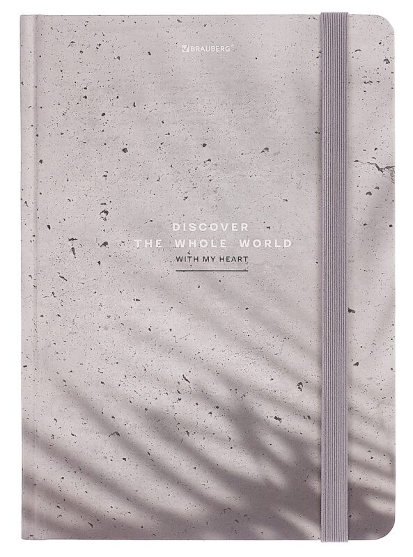 Книга для записей А5 96л кл. "Тени" тв.обложка, резинка