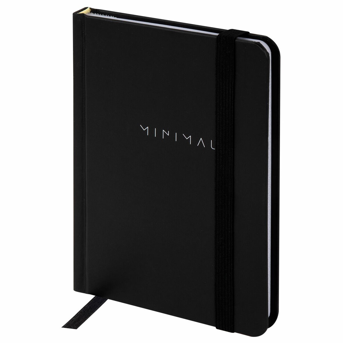 Записная книжка А6 96л кл. "Minimal" тв.обложка, резинка