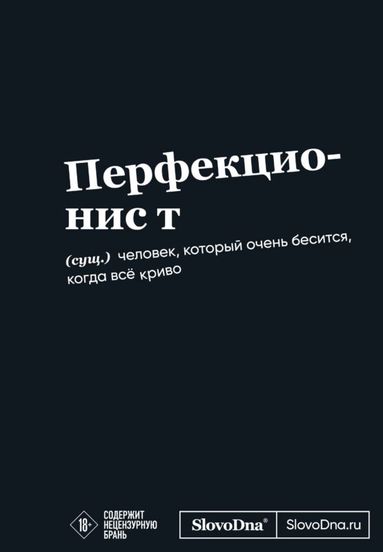 Мотивационный блокнот SlovoDna. Перфекционист (формат А5, 128 стр. Коллекция #3)