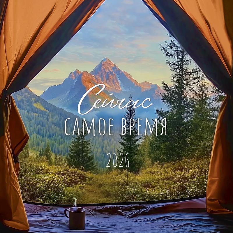 Календарь 2026г 290*290 "Сейчас самое время" настенный, на скрепке