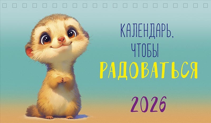 Календарь 2026г 210*122 "Календарь, чтобы радоваться" настольный, домик