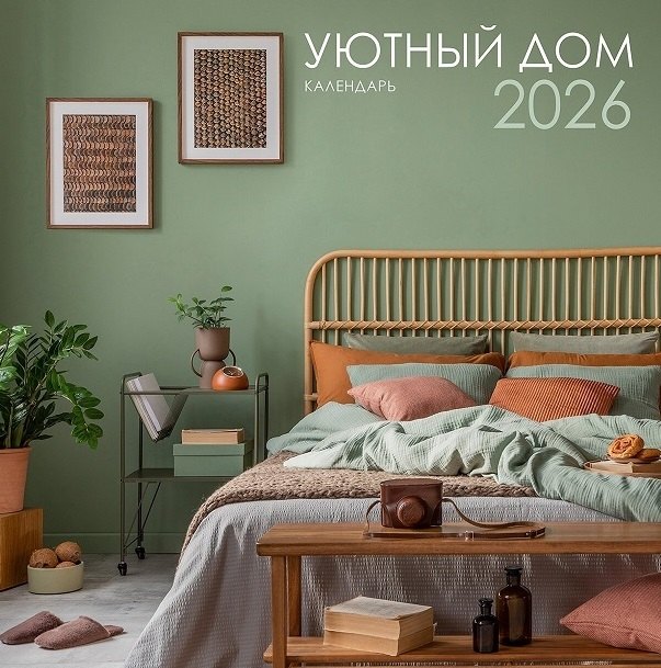 Календарь 2026г 320*320 "Уютный дом" настенный, на спирали