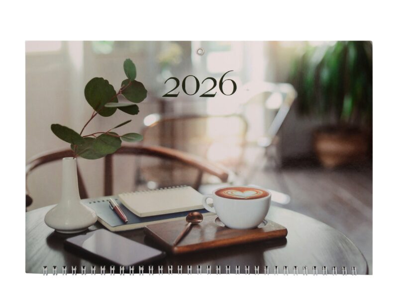 Календарь квартальный 2026г 305*680 "Офисный стиль" настенный, трёхблочный, спираль