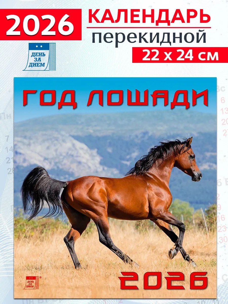 Календарь 2026г 220*240 «Год лошади» настенный, на скрепке