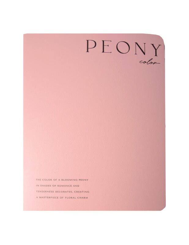 Тетрадь В5 48л кл. "Peony", розовый, карт.обл., микротекстурирование, ламинация, скрепка