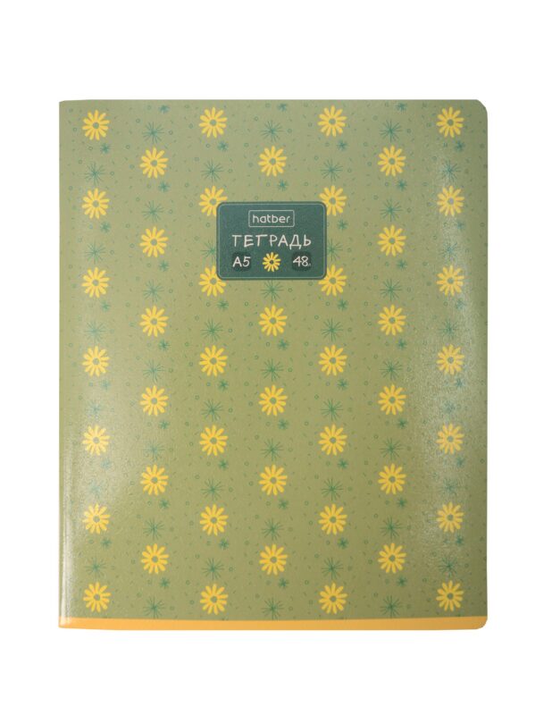 Тетрадь 48л кл. "Цветочный орнамент" мел.картон, ассорти