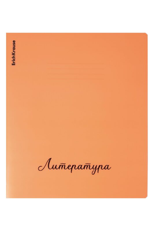 Тетрадь 48л лин. ТЕМА "Neon. Литература" пласт.обл., ассорти, ErichKrause