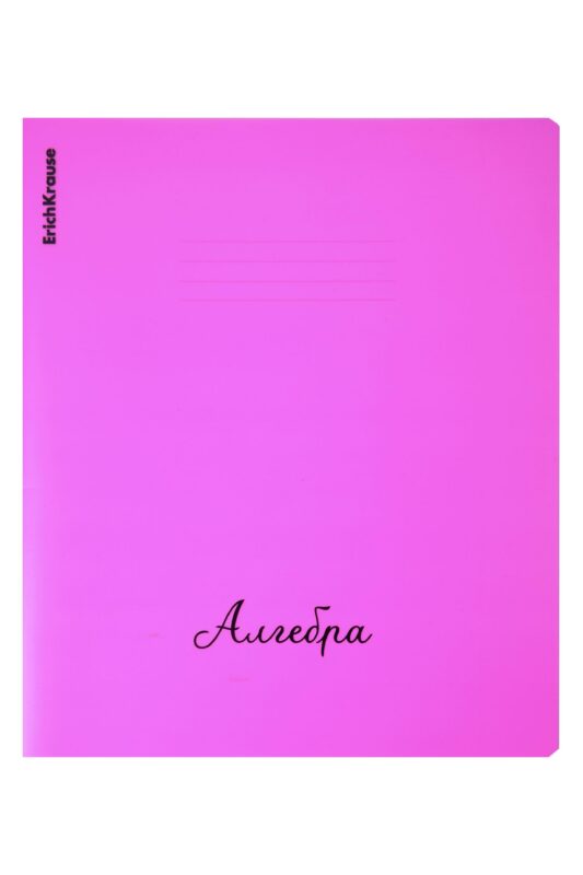 Тетрадь 48л кл. ТЕМА "Neon. Алгебра" пласт.обл., ассорти, ErichKrause